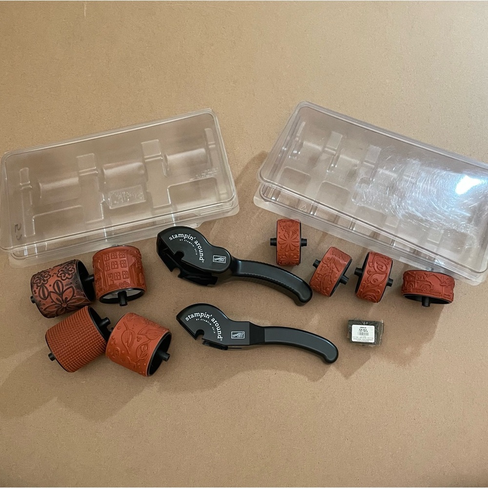 Stampin’ Up! Roller Stamp Set with Handles and Empty Cartridge